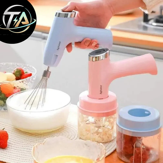 3 in 1 USB Rechargeable Electric Chopper, Beater and Whisker